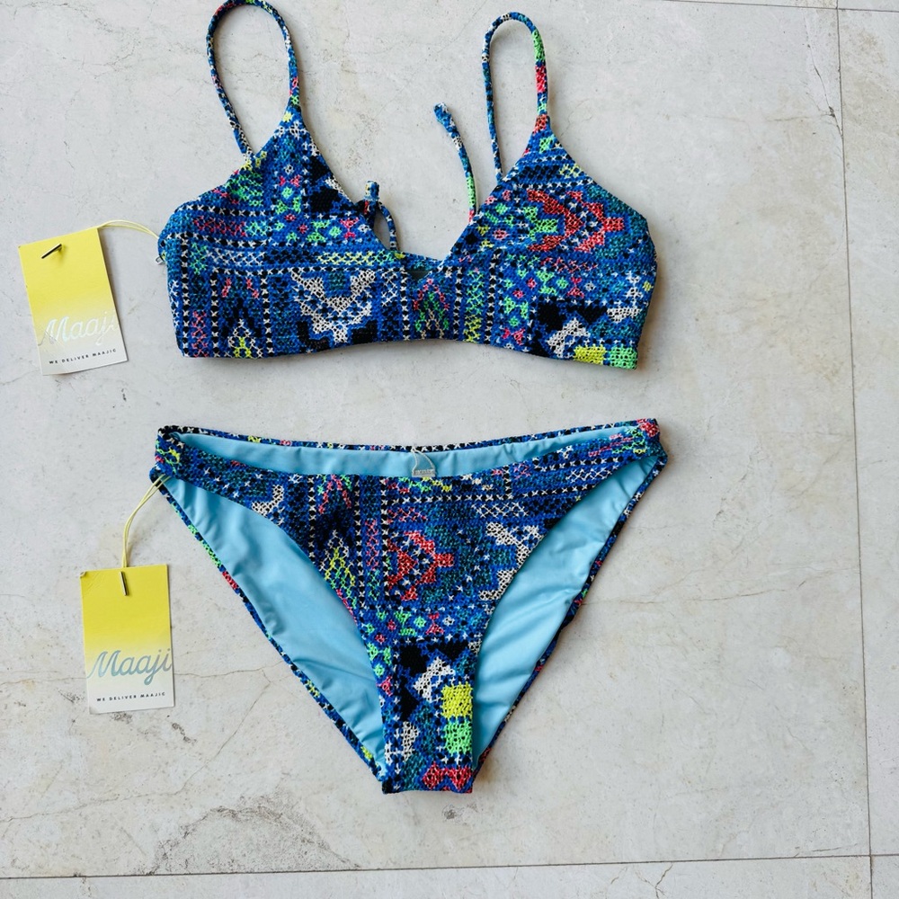 Maaji Colorful Reversible Bikini Set size M/L